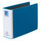 ハピラ 片開きパイプ式ファイル A5ヨコ とじ厚50mm ブルー