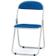 藤沢工業　折りたたみチェア　クロームメッキフレーム　CF-100M ブルー　6脚入（取寄品）