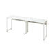 Ceha プレノデスクシステム フリーアドレスデスク 2連 引出し無し ホワイト天板/ホワイト脚 幅2000×奥行600×高さ720mm 1台 (6梱包)