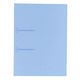 コクヨ ファスナーファイル＜クリヤーカラー＞　プレゼンファイル A4タテ 2穴　約90枚収容 青（ブルー） フ-P170B 1冊入