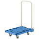 【台車】 アスクル 「現場のチカラ」 樹脂製音の静かな折りたたみ台車100kg ブルー 1セット（4台：1台×4）  オリジナル