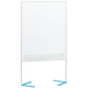 アスクル 脚がじゃまにならない両面ホワイトボード（タテ型）スチール ライトブルー 幅900mm マグネット式粉受け2個付 1台（2梱包） オリジナル
