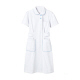 住商モンブラン ナースワンピース（半袖） 白/サックスブルー S A73-1414　白衣