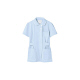 住商モンブラン レディスジャケット（ナースジャケット） 半袖 サックスブルー M A73-1446　白衣