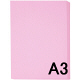 アスクル　カラーペーパー　A3　ピンク　1セット（500枚×2冊入）  オリジナル