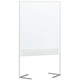 アスクル 脚がじゃまにならない両面ホワイトボード（タテ型）グレー 幅900mm マグネット式粉受け2個付 1台（2梱包） オリジナル