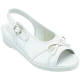 リボン付きナースサンダル 白 S 1足　サンダル