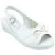 リボン付きナースサンダル 白 M 1足　サンダル
