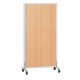 アール・エフ・ヤマカワ アルミフレームスクリーン キャスター付 木目調 ナチュラル 幅816×高さ1616mm1台