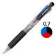 トンボ鉛筆【Reporter】多色ボールペン　リポーター　3色（黒/赤/青）　油性　0.7mm　透明　BC-TRC20　10本