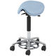 オカムラ ハンズフリースツール 肘なし 背無 キャスター脚 座面回転 ライトブルー LU17XS-PB21（直送品）