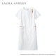 住商モンブラン LAURA ASHLEY（ローラ アシュレイ） ナースワンピース LW411 オフホワイト/アメリピンク 3L 医療白衣 1枚（直送品）