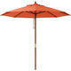 タカショー マーケットパラソル 2.4m ビビットオレンジ ACT-24VO 1本