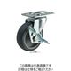 ナンシン 一般キャスター自在ストッパー付タイプ 100mmウレタン車輪付 TELー100UMSー2 1セット(4個)（直送品）