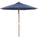 タカショー ウッドパラソル 2.7m ネイビーブルー PAS-27BL 1個