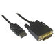 Vodaview変換ケーブルDisplayport[オス]-DVI-D24pin[オス]1.8mVV-DPDV018-B  1個（わけあり品）