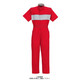 ヤマタカ 半袖夏ツナギ服 レッド LL 757ー10ーLL 1枚（直送品）