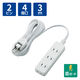 延長コード 電源タップ コンセント 3m 2ピン 4個口 雷ガード ホワイト T-KS02-2430WH エレコム 1個