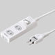 延長コード 電源タップ 3m 2P（ピン） 3個口 ホワイト TAP-TSH33SWN サンワサプライ 1個