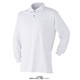 アタックベース 吸汗速乾長袖ポロシャツ ホワイト LL 4700ー15ー09ーLL 1枚（直送品）