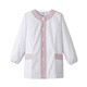 女性用デザイン白衣 LL ホワイト×ピンク FA723-0004 1着 サーヴォ（旧サンペックスイスト）（直送品）