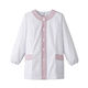 女性用デザイン白衣 4L ホワイト×ピンク FA723-0007 1着 サーヴォ（旧サンペックスイスト）（直送品）