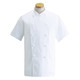 男女兼用コックコート半袖 S ホワイト KG412-0001 1着 サーヴォ（旧サンペックスイスト）（直送品）