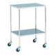 松吉医科器械 器械台 手摺なし φ50mmキャスター 2段 幅900mm MY-1007A 1台 01-2260-02（直送品）
