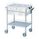 松吉医科器械 回診車 引出3コ付 ニ段 幅750mm MY-1536 1台 23-6006-01（直送品）