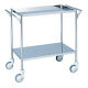 松吉医科器械 抗菌ステンレス回診車 枠無 幅750mm MY-IW205 1台 24-2516-00（直送品）