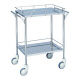 松吉医科器械 抗菌ステンレス回診車 4方枠付 幅600mm MY-IW210 1台 24-2517-00（直送品）