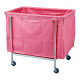 松吉医科器械 カラーランドリーカート 角型 幅600mm ピンク MY-LCSB 1台 24-2527-01-02　マツヨシ（直送品）