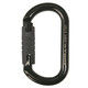 トーワ TOWA オーバル カラビナ ロックセーフ ブラック TAL124RB 1個（直送品）