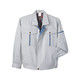 明石スクールユニフォームカンパニー 男女兼用ブルゾン グレー×ブルーグレー 4L UN310-4-4L（直送品）