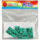 アーテック Artecブロック 三角A 8P 緑 77805 1セット(5個)（直送品）