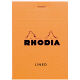 RHODIA(ロディア) BLOC RHODIA(ブロックロディア) No.12 横罫 オレンジ cf12600 1セット(10冊入)（直送品）