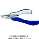 IDEAL-TEK idealtek ESD精密プライヤー 半丸 130mm ギザ付 ES6022-CR-BG-IT 1丁 207-0842（直送品）