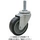 ねじ込み式 自在 キャスター ゴム 車輪径100mm Eタイプ ET型 ネジ寸法M16×40ピッチ2 ET-100NR-M16-40 1個（直送品）