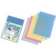セキセイ クリヤーフォルダー Aサイズ 5色色込(ブルー・ピンク・グリーン・イエロー・透明各2枚) 10枚パック SSS-5105-00 2冊