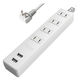 トップランド 延長コード 電源タップ 2m 4個口 USBーA充電ポート(2個口)付 抗菌加工 STPA420-WT 1個