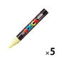 ポスカ 中字 パステルイエロー 水性マーカー 5本 PC5MP.2 三菱鉛筆 （uni）