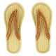 トモ・コーポレーション スリッパ コットンサンダル プレーン ボーダー 2サイズ ハンドメイド プレーンイエロー(S) 423385 1個（直送品）
