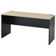 マルチワークCFデスク 幅1400×奥行600×高さ720mm ナチュラルウッド天板/ブラック脚 1台 オリジナル