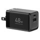 YAMAZEN USB充電器 PD対応 48W GaN USBーA×1 USBーC×1 急速充電 YPD-48CA 1個