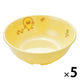 ひよこぐみ 11cm小鉢 イエロー 108×39mm J45HIY 1セット（1枚×5）メラミン食器 食洗機可 日本製 国際化工