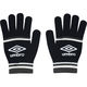 umbro(アンブロ) サッカー 手袋 ニットグローブ F ブラック×グレー UUAYJD54 1セット（2双）（直送品）