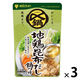 ミツカン 〆まで美味しい 地鶏昆布だし鍋つゆ ストレート 750g 1セット（3個）