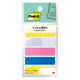 スリーエム(3M) ポストイット フィルムふせん 付箋 透明見出し 44mm×12mm マルチカラー3 1箱 688MC-3