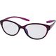 ハート光学 首に掛けられるリーディンググラス ラウンド型老眼鏡 クリアパープル NCPR02 +3.00 1個（直送品）