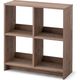 アイリスオーヤマ ウッドオープンシェルフ 幅690×奥行265×高さ758mm アッシュブラウン